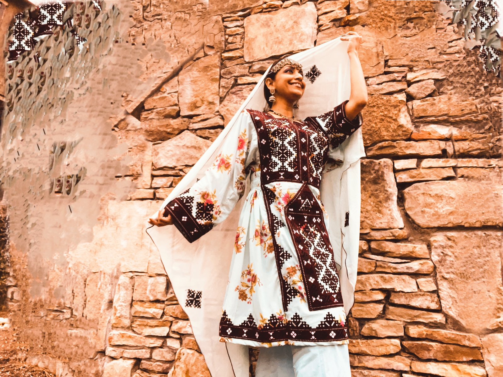 Sanam Azeem in Balochi dance costume